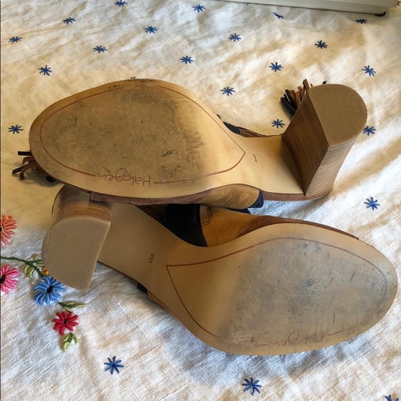 Halogen Suede Stacked Heels - Picture 4 of 8